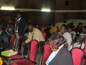 Mr. Zachary Makanya, the Country Coordinator during the talk